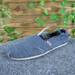 Bobs By‎ Skechers Women's Navy Flat Blue Fabric Sz 8 Medium Used 2025